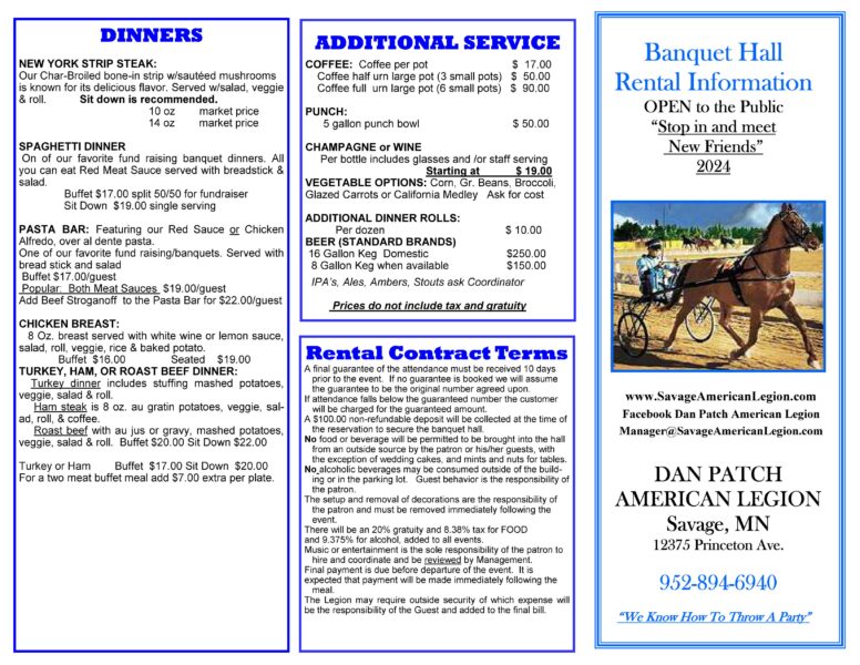 2024 Banquet Brochure Page 1