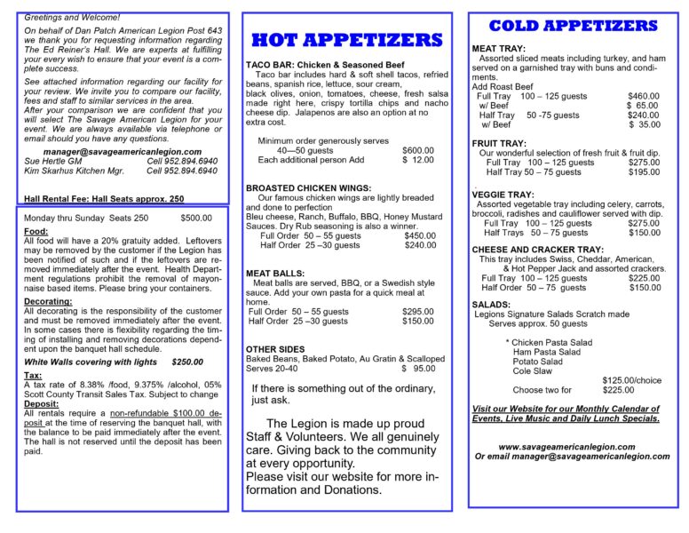 2024 Banquet Flyer - Page 2