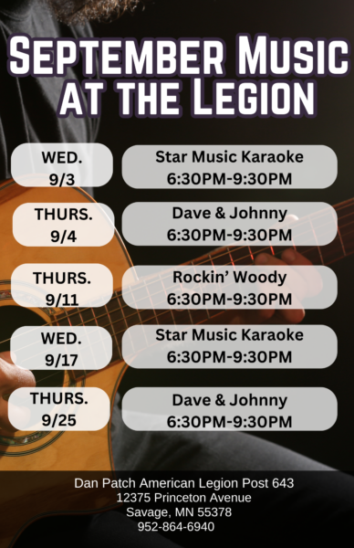 September Music at the Legion