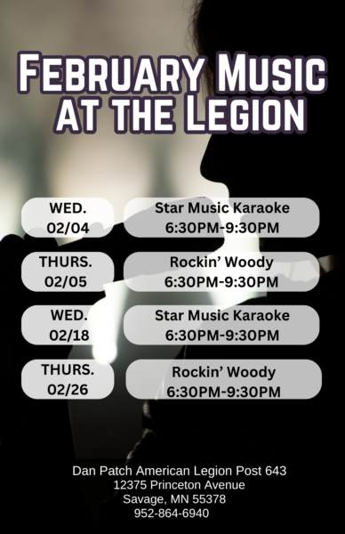 February Music at the Legion