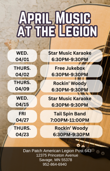 April Music at the Legion